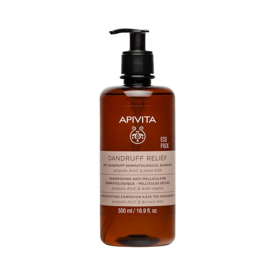 Apivita Shampoo Dermatologique pour Pellicules Sèches Ecopack 500 ml
