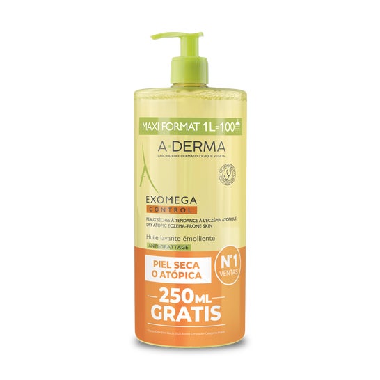 A-Derma Exomega Control Huile Lavante Émolliente 1000ml