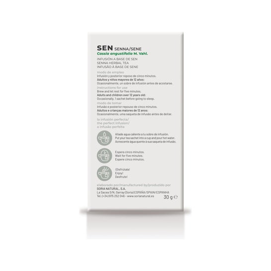 Soria Natural Sen Infusion 20 filtres