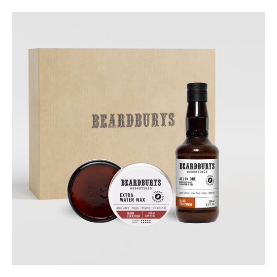 Beardburys Essentials Kit Cire Extra Water Fort + Shampoing All