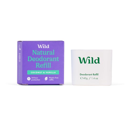 Wild Déodorant Naturel Recharge Noix de Coco & Vanille 40g