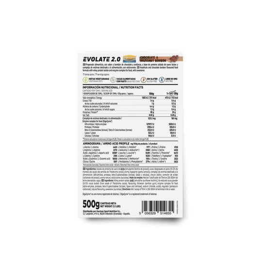 HSN Evolate 2.0 Whey Isolate CFM Bombón de Chocolate y Avellanas 500g