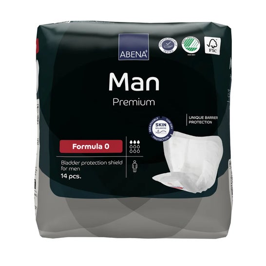 Abena Man Premium Protecteurs Pads Formula 0 14uts