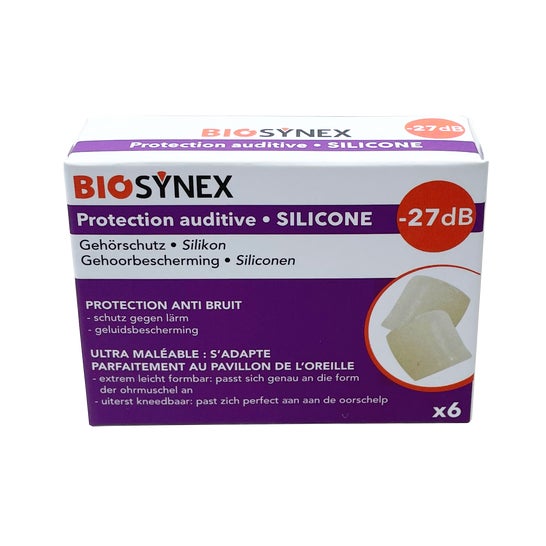 Biosynex Protecteur Auditif Silicone et Transparent 3 Paires