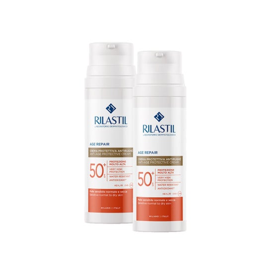 Rilastil Age Repair Crème Protectrice Anti-rides SPF50+ 2x50 ml