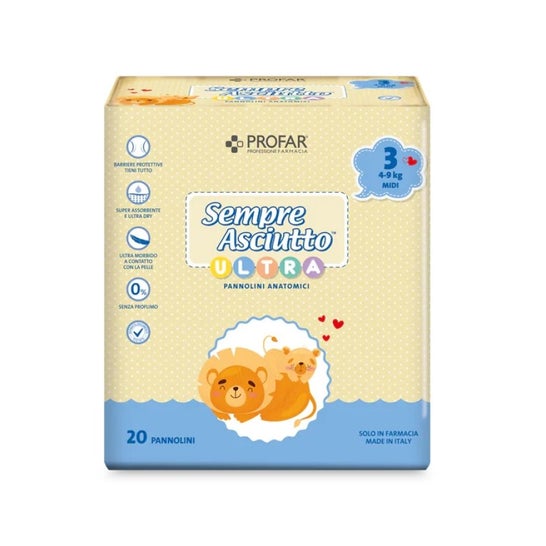Profar Always Dry Ultra Mini Diapers 4-9kg 20uts