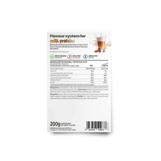 HSN Saborizante en Polvo para Proteínas Lácteas Café con Leche 200g