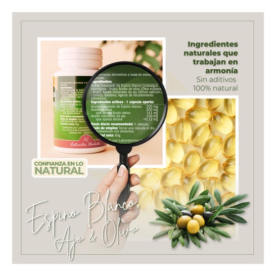 Naturbite Hawthorn + Garlic + Olive 500mg 100 Gélules