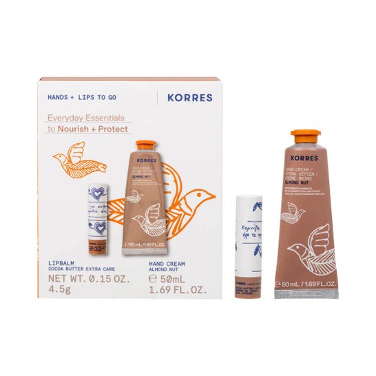 Korres Coffret Mains Amande 50 ml + Baume Lèvres 4,5 g