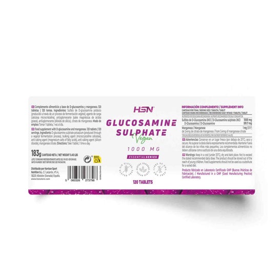 HSN Sulfato de Glucosamina 1000mg 120comp