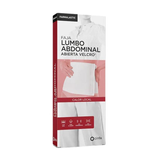 Farmalastic Ceinture lumbo-abdominale ouverte à velcro beige 1 unité
