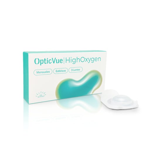 Opticvue Highoxygen Lentilles Mensuelles Sphériques -1.00 3 Unités
