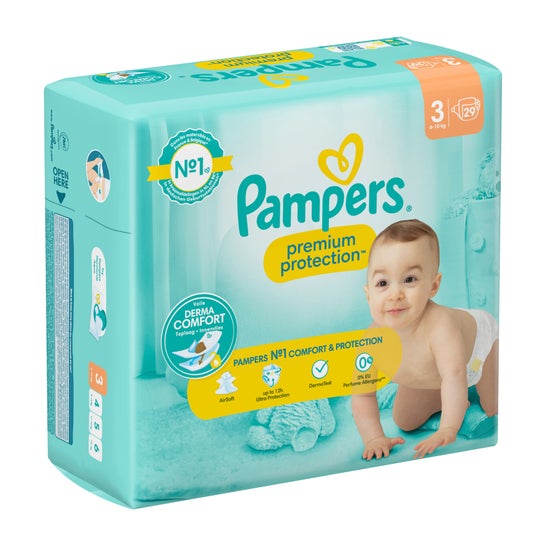 Pampers Couches Premium Protection T3 29uts