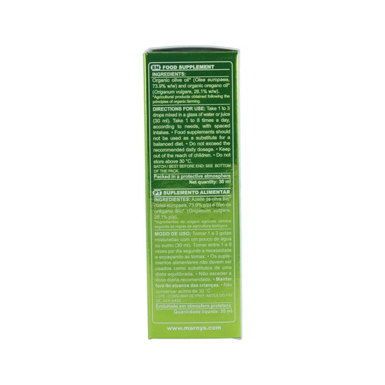 Marnys Huile d'origan biologique 30ml