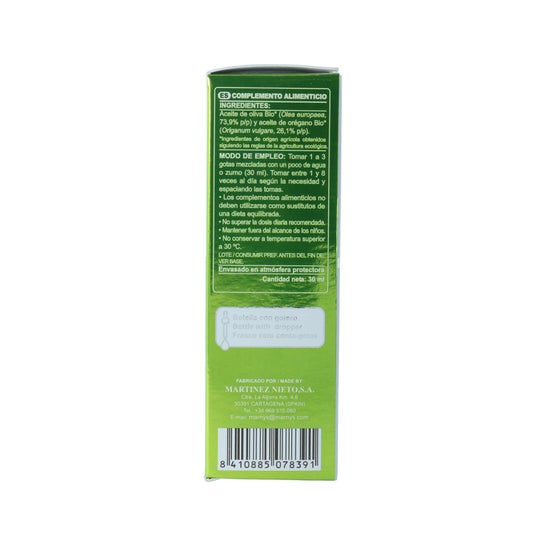Marnys Huile d'origan biologique 30ml