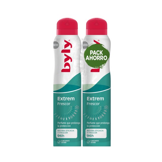 Byly Extrem Fraîcheur 96H Déo 2x200ml