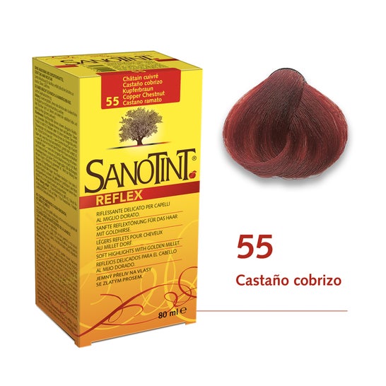 Sanotint Colorant Reflex 55 Marron Cuivre 80ml