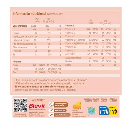 Blevit Bibe Sans Gluten 500g Blevit Bibe Sans Gluten 500g