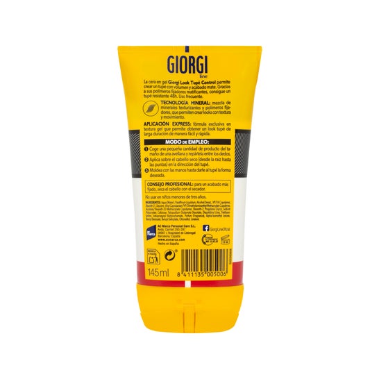 Giorgi Gel cire tenue et texture Look Tupe 145ml