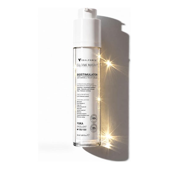 VidalForce Glow Crème de Nuit Anti-Âge Homme Femme 50 ml
