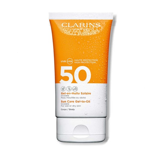 Gel Solaire Clarins En Huile Corps Spf50 150 ml