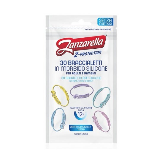 Zanzarella Z-Protection Bracelets Anti Moustiques 30uts