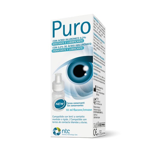 Puro New Solution Ophtalmique 0,2% Hyaluronate de Sodium 10ml