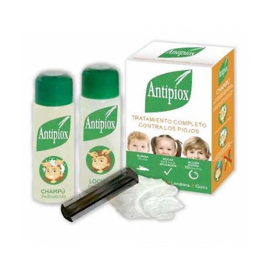 Antipiox Pack Shampooing et Lotion Pédiculicide avec lentes et chapeau