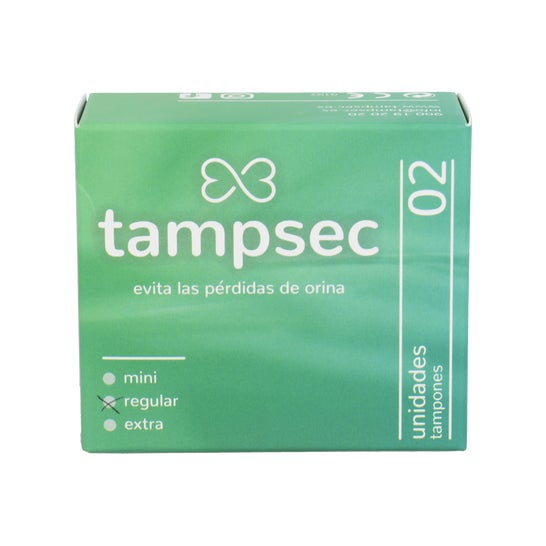Tampsec Tampon Tampon régulier Incontinence urinaire 2 U