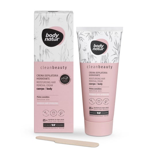 Body Natur Clean Beauty Crème Hydratante Dépilatoire 200ml