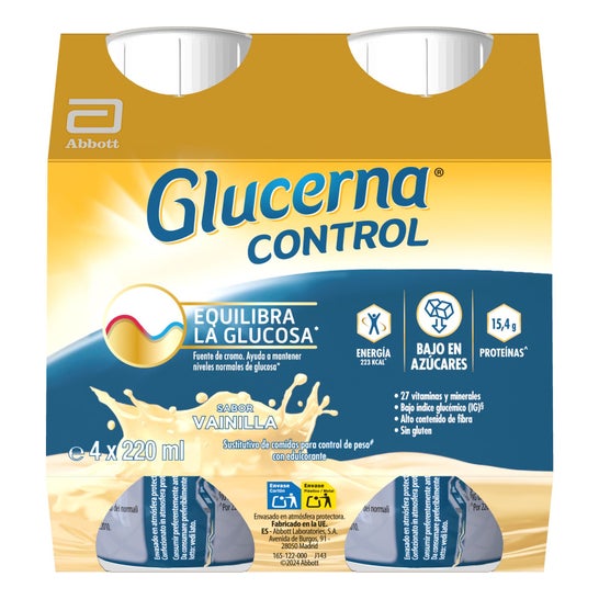 Glucerna Control Vainilla 4x220ml