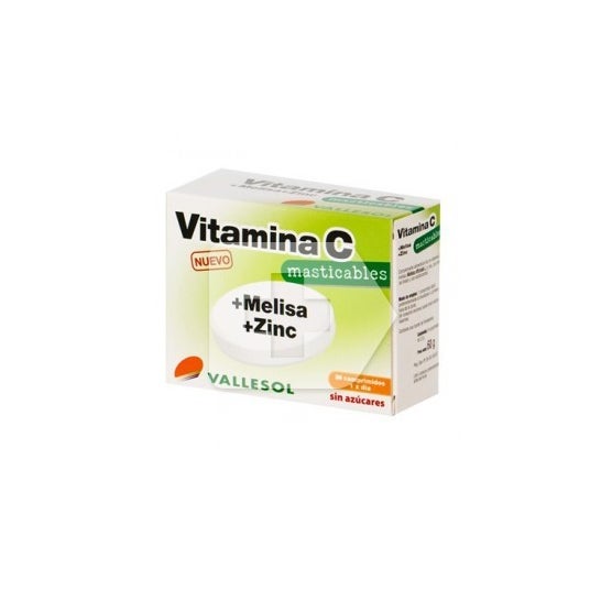 Vallesol vitamine C + mélisse + zinc 24comp