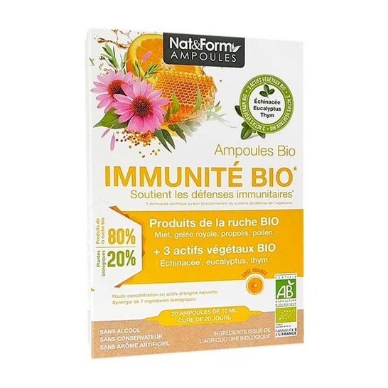 Nat&Form Immunité Bio 20 Ampoules