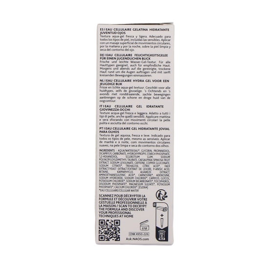 Institut Esthederm Eau Cellulaire Gel contour des yeux Hydra Youth 15 ml
