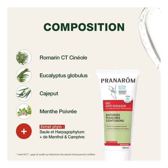 Pranarôm Aromalgic Gel Froid Anti-Douleur 100ml