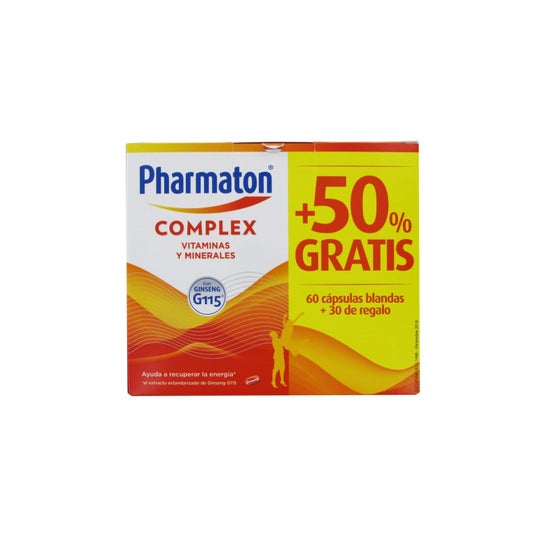 Pharmaton Complex Caps 60 + 30 Capsules Promotional Pack