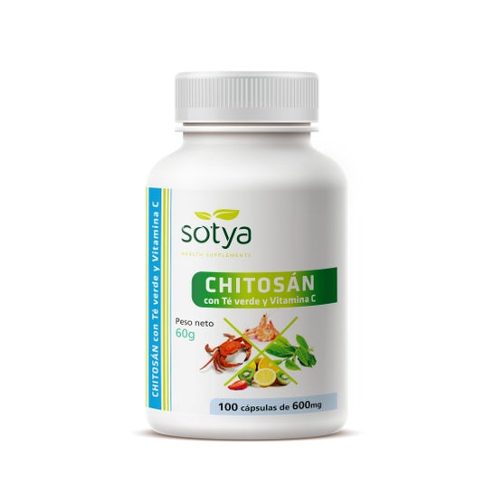 Sotya Chitosan + Thé Vert + Vitamine C 600mg 100caps