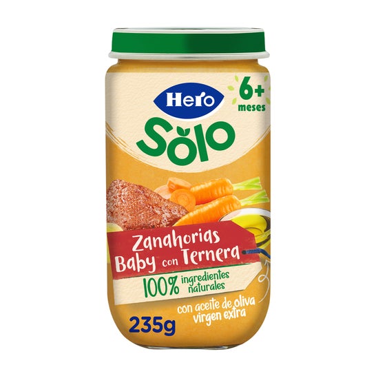 Hero Baby Carottes au Bœuf 235 g