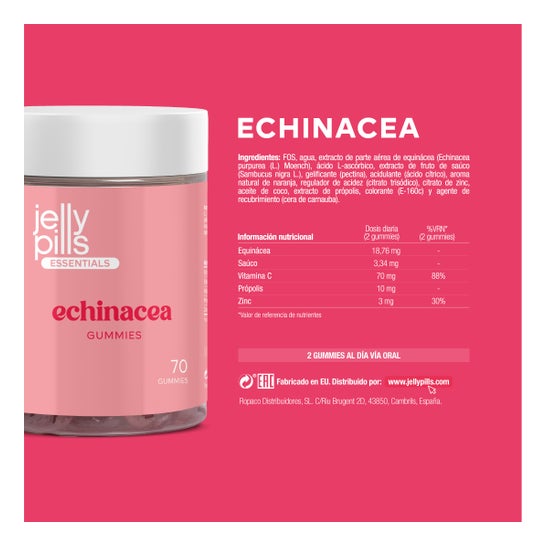Jelly Pills Essentials Echinacea 70 Gummies