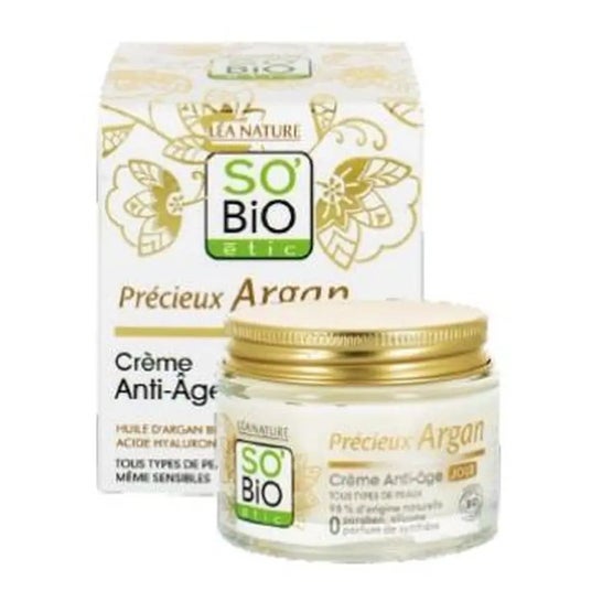 So Bio Etic Crema de Día Ácido Hialurónico & Argan 50ml So Bio Etic Crema de Día Ácido Hialurónico & Argan 50ml