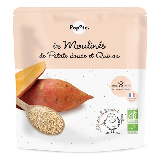 Popote Les Moulinés de Patate Douce et Quinoa +8M Bio 180 g