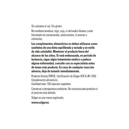 Solgar Vitamine C 500mg 100 comprimés