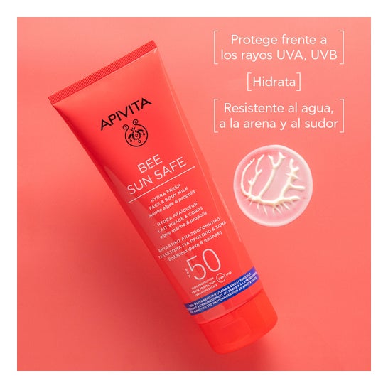 Apivita Bee Sun Safe Lait Format Voyage SPF50 100 ml