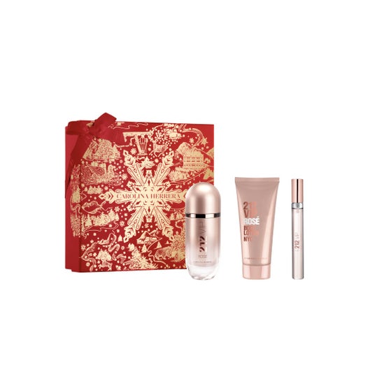 Carolina Herrera 212 VIP Rosé Coffret 3 Unidades Carolina Herrera 212 VIP Rosé Coffret 3 Unidades