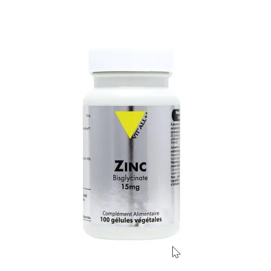 Vit All+ Zinc Bisglycinate 15mg 100 comprimés sécables