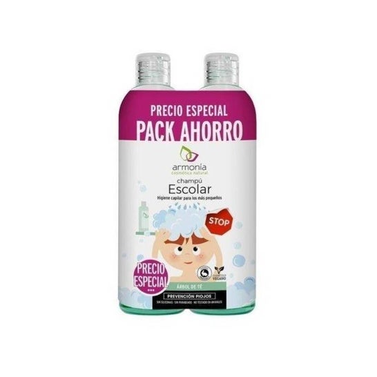 Shampooing scolaire Armonia Pack familial 2X300ml