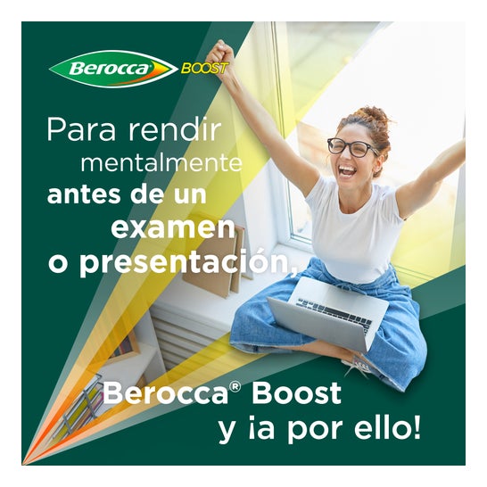 Berocca Boost Magnésium Vitamines et Minéraux avec Guarana 15 Comprimés Effervescents