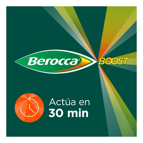 Berocca Boost Magnésium Vitamines et Minéraux avec Guarana 15 Comprimés Effervescents
