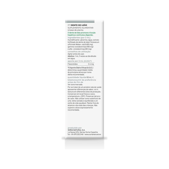 Extrait de dent de Léon 50 Ml Xxi Soria