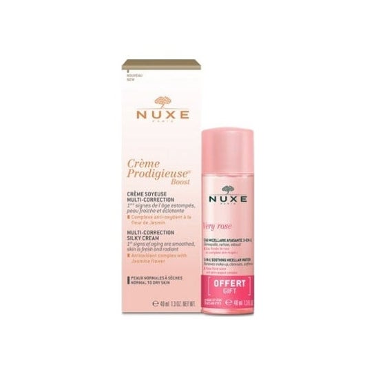 Nuxe Crème Prodigieuse Boost Crème Soyeuse 40ml + Eau Micellaire 40ml